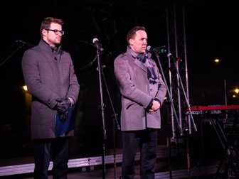 Przemówienie Burmistrza Władysławowa do uczestników uroczystości.