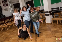 Jeden z układów podczas warsztatów teatralnych.