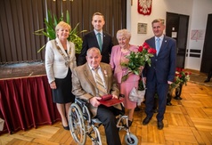 Obchody Złotych, Diamentowych i Żelaznych Godów w sali 103 Urzędu Miejskiego we Władysławowie