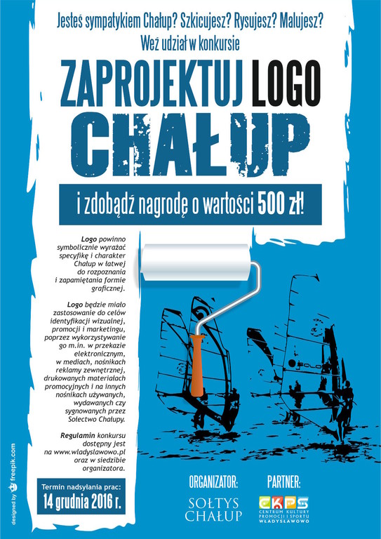 Konkurs na logo Chałup - plakat