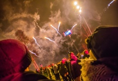 Sylwester we Władysławowie 2016/2017 - pokaz sztucznych ogni