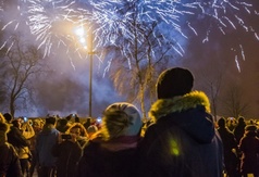 Sylwester we Władysławowie 2016/2017 - pokaz sztucznych ogni