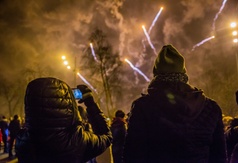 Sylwester we Władysławowie 2016/2017 - pokaz sztucznych ogni