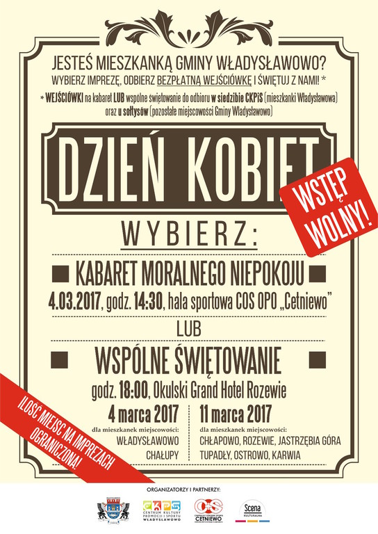 Dzień Kobiet 2017 w Gminie Władysławowo