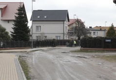 Budowa ulicy Mokrej i Błękitnej w Karwi