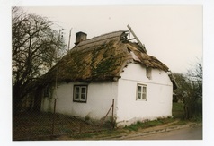 Kaszubska chata w Ostrowie - przed rozbiórką