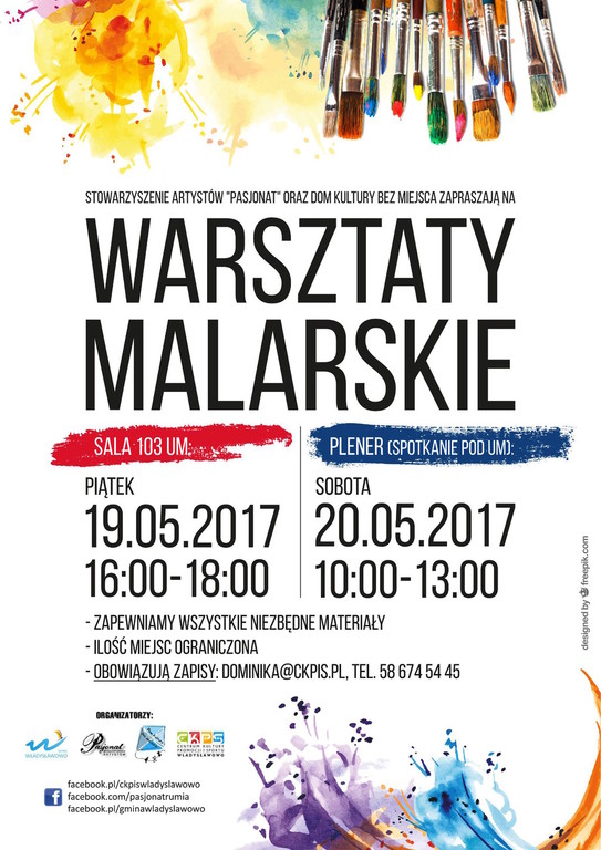 Warsztaty malarskie we Władysławowie (19-20/05/17)