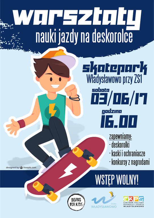 Warsztaty jazdy na deskorolce we Władysławowie