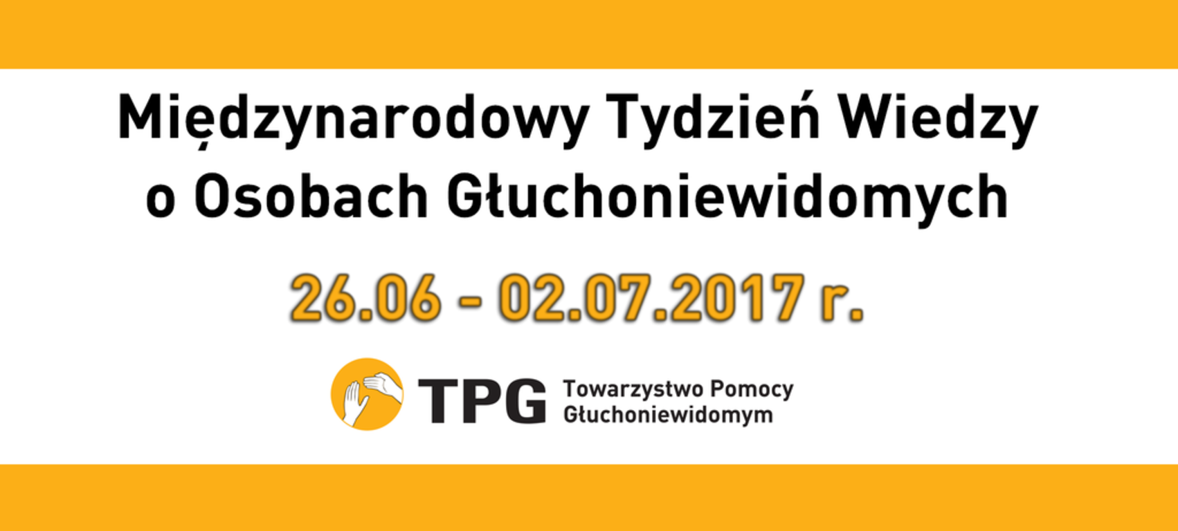 Międzynarodowy Tydzień Wiedzy o Osobach Głuchoniewidomych