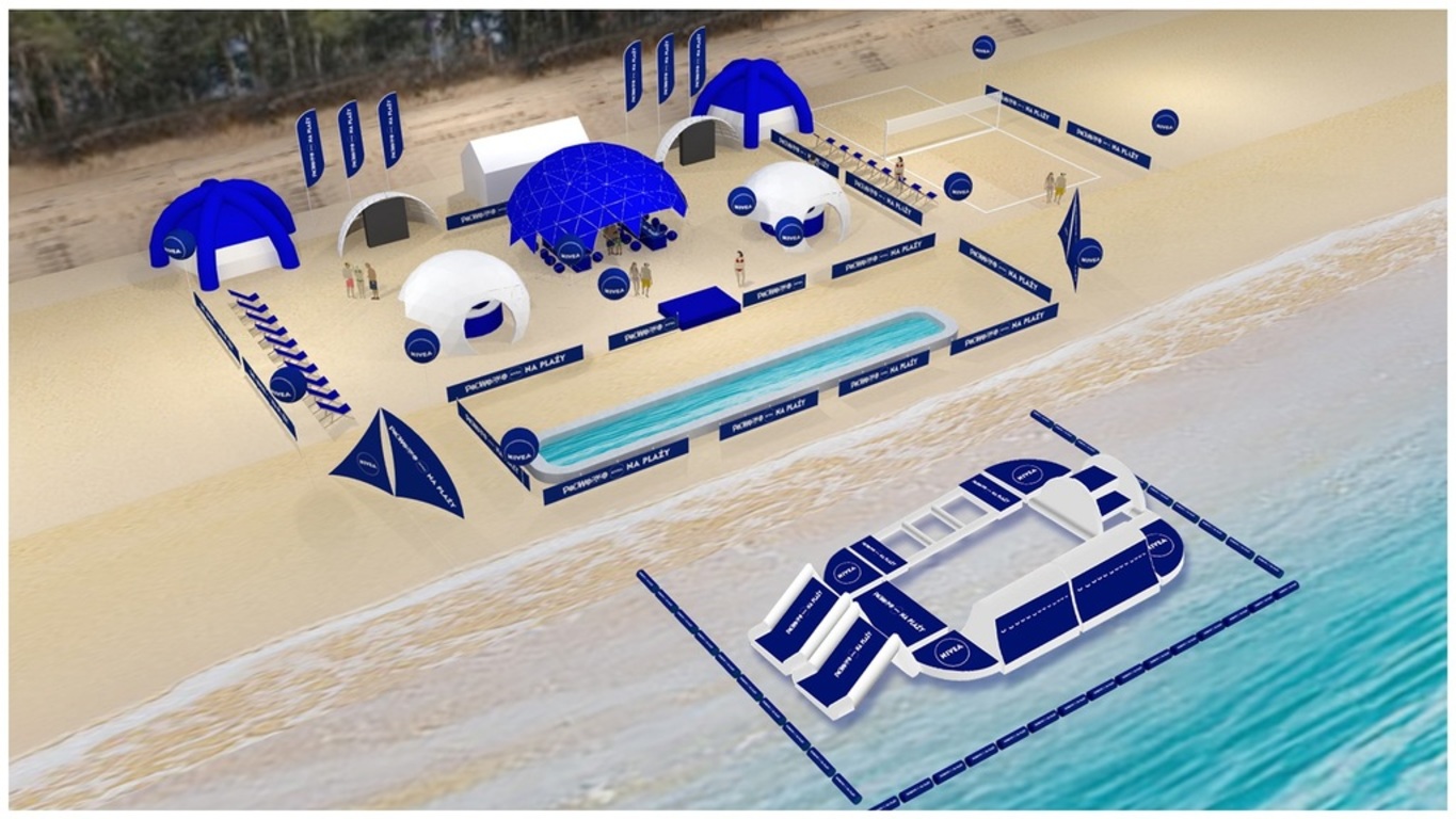 NIVEA - podwórko na plaży