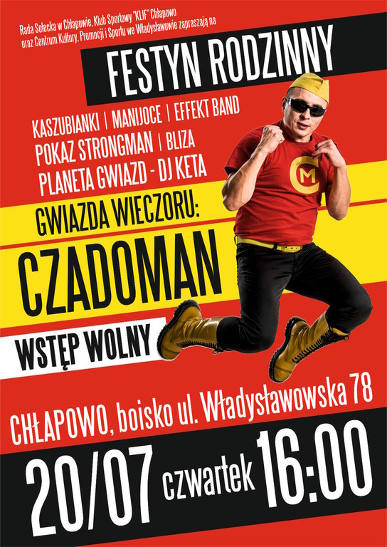 Festyn Rodzinny w Chłapowie - koncert Czadomana - 20 lipca 2017