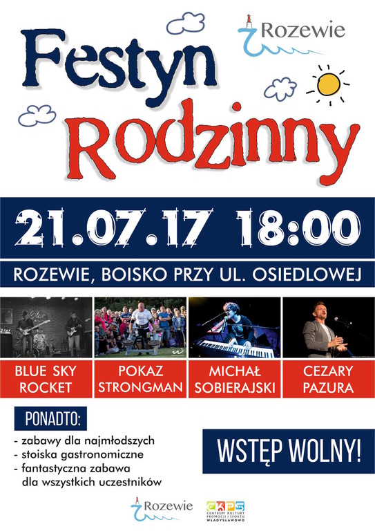 Festyn Rodzinny w Rozewiu 21.07.2017 - Michał Sobierajski, Cezary Pazura