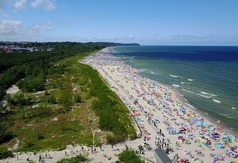 Kładka na plaży we Władysławowie