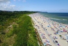 Kładka na plaży we Władysławowie