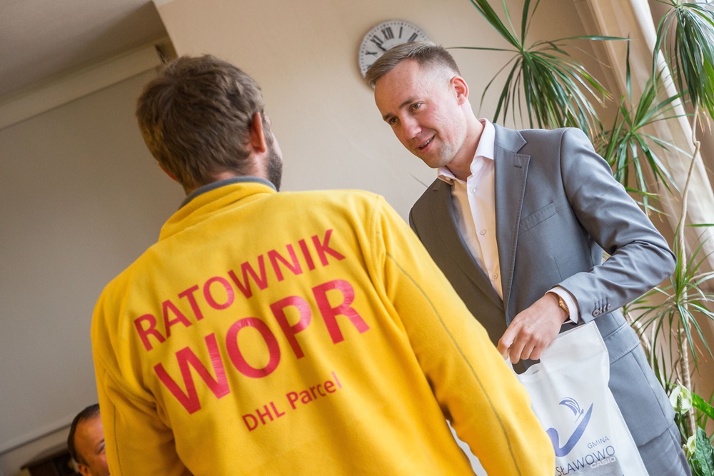 Burmistrz podziękował ratownikom za ich pracę
