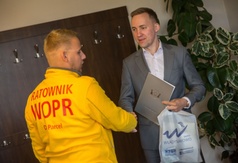 Burmistrz podziękował ratownikom za ich pracę