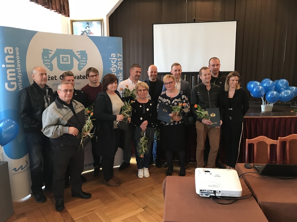 Autorzy zwycięskich projektów w ramach II edycji Budżetu Obywatelskiego Gminy Władysławowo