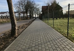 Trwa budowa chodnika i oświetlenia przy Drodze Chłapowskiej we Władysławowie - 23 listopada 2017