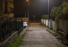 Oświetlenie typu LED na łączniku przy ul. Fl. Ceynowy we Władysławowie