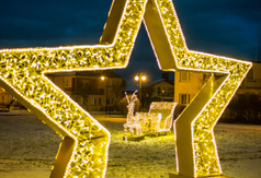 Nowe iluminacje świąteczne ozdobiły Gminę Władysławowo