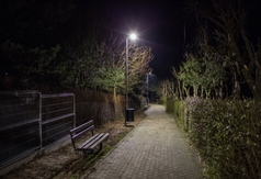 Wejście na plażę nr 14 w Chłapowie oświetliło UFO