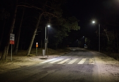 Oświetlenie wejścia nr 35 w Ostrowie