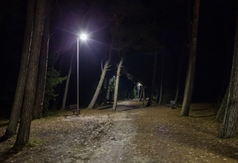 Oświetlenie wejścia nr 35 w Ostrowie