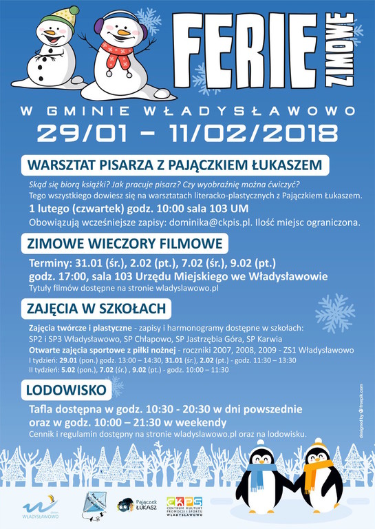 Ferie Zimowe 2018 w Gminie Władysławowo