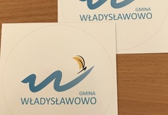 Naklejki z logo Gminy Władysławowo