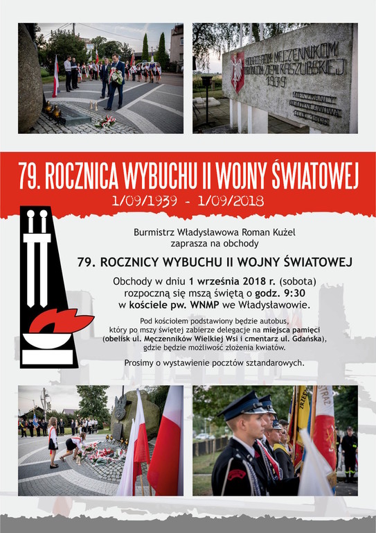 79. rocznica wybuchu II Wojny Światowej, Władysławowo