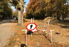 Budowa ścieżki rowerowej Władysławowo-Jastrzębia Góra (18 października 2018)