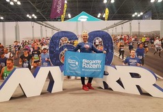 Biegaczka z Władysławowa na maratonie w Nowym Jorku (źródło: facebook)