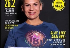 Biegaczka z Władysławowa na maratonie w Nowym Jorku (źródło: facebook)