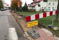 Nowy chodnik przy ulicy Abrahama we Władysławowie