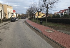 Nowy chodnik przy ulicy Abrahama we Władysławowie (26 listopada)