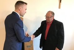 Antoni Labudda otrzymał podziękowania od Burmistrza