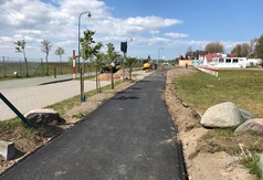 Budowa ścieżki rowerowej w Chałupach na finiszu