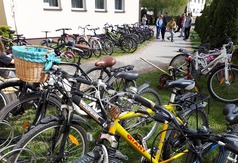 Rowerowy Maj nabiera tempa (źródło: SP Karwia)