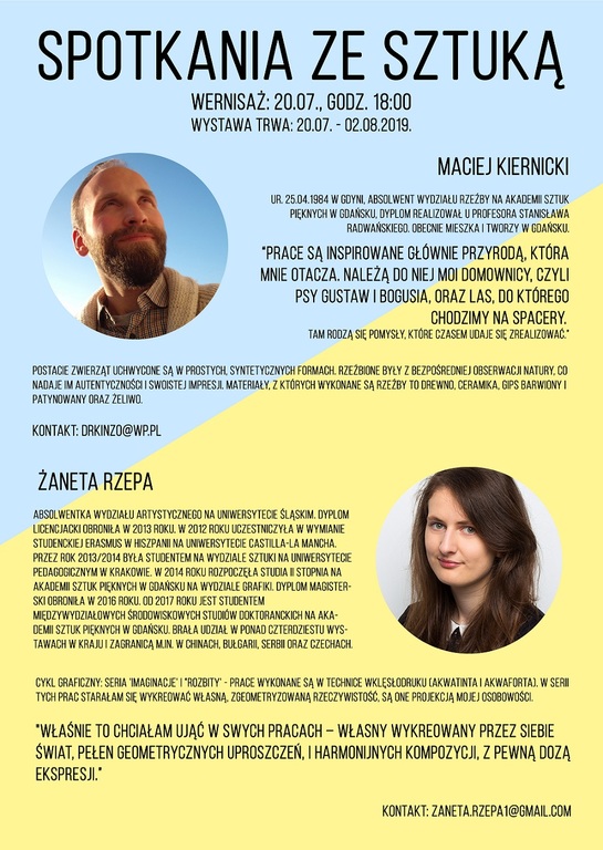 Spotkania ze Sztuką - Maciej Kiernicki i Żaneta Rzepa