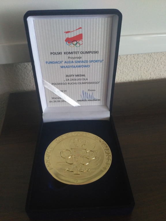 Medal dla Fundacji Aleja Gwiazd Sportu