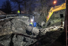 Komunikat o awarii rurociągu ściekowego w Oczyszczalni w Swarzewie