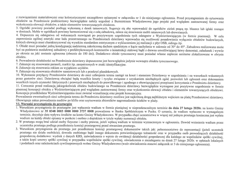 Ogłoszenie o przetargu na poddzierżawienie nieruchomości w Karwi 2