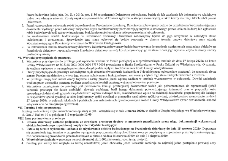 Ogłoszenie o przetargu na dzierżawę nieruchcomości przy ul. Hryniewieckiego 4