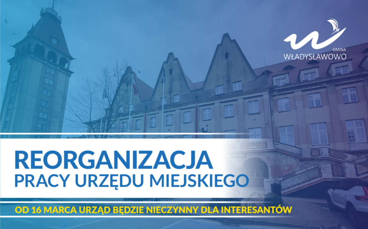 komunikat reorganizacja pracy urzedu