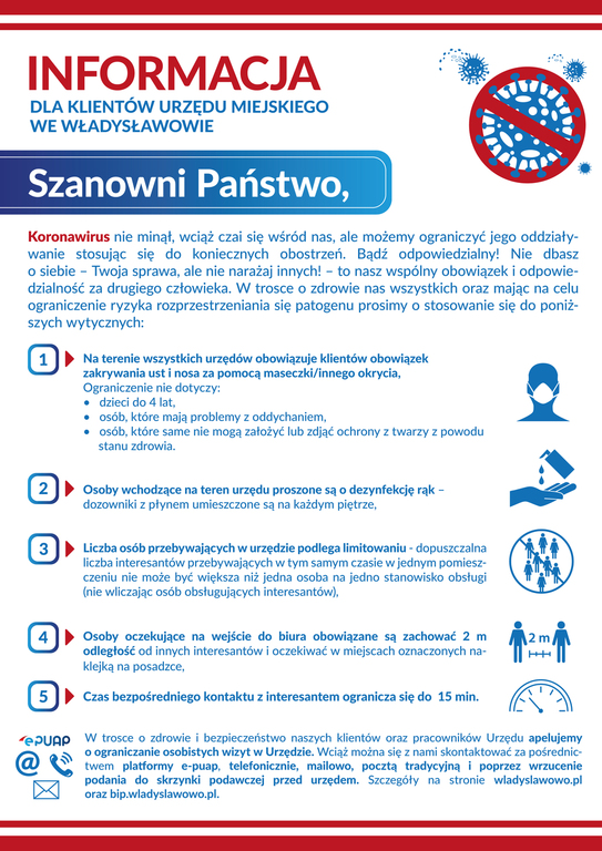 Urząd w pełni otwarty dla interesantów - plakat
