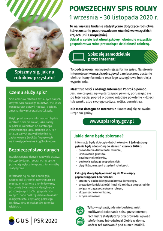 spis rolny plakat