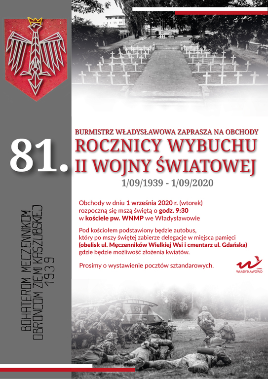 81. rocznica wybuchu II wojny swiatowej plakat
