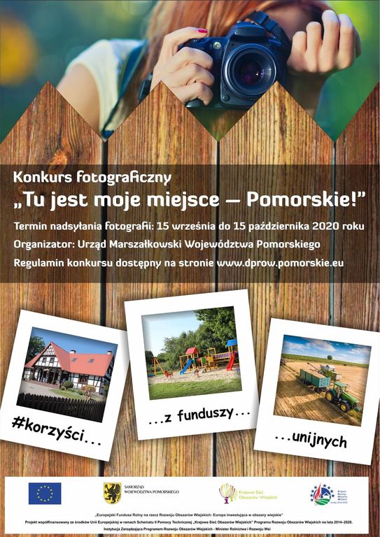plakat „Tu jest moje miejsce – Pomorskie!”