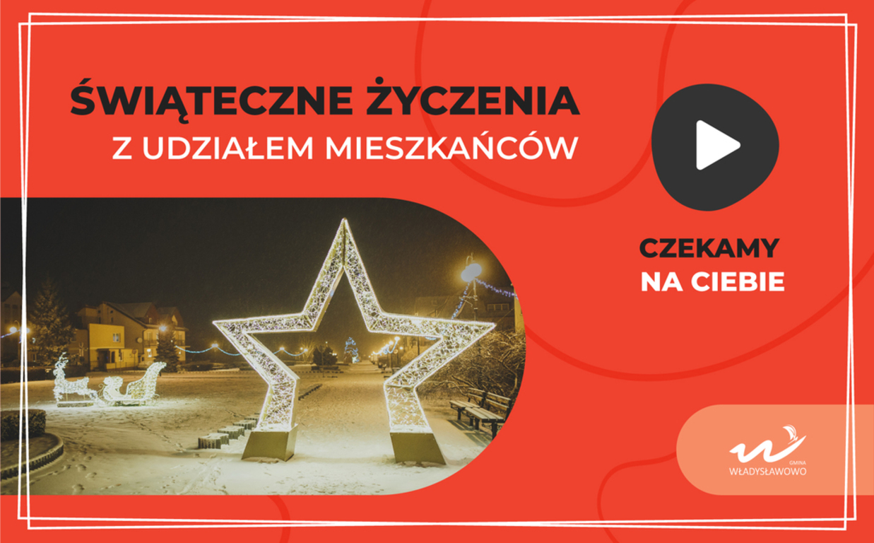 Świąteczne życzenia z udziałem mieszkańców - baner