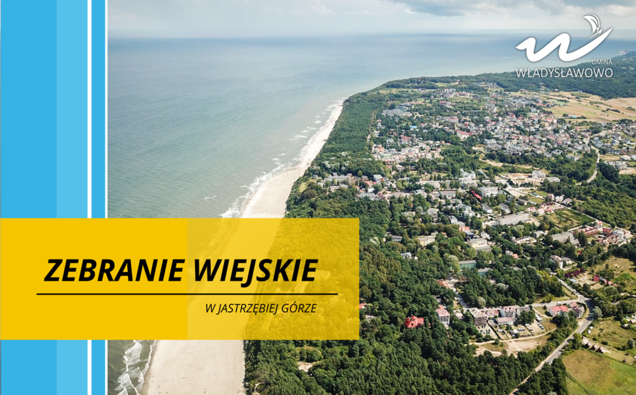 Zebranie wiejskie w Jastrzębiej Górze - baner